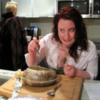 She takes some Haggis!