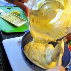 The potatoes are creamy like icing! Wow!