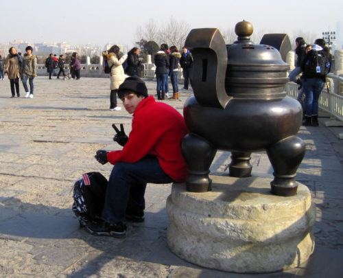 At the Temple of Heaven, thinking about life.