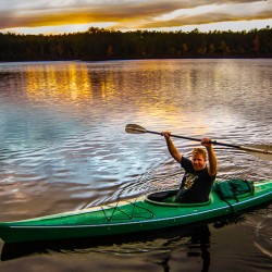Autumn Leaves, Unplugging, and Living on a Pond Raft