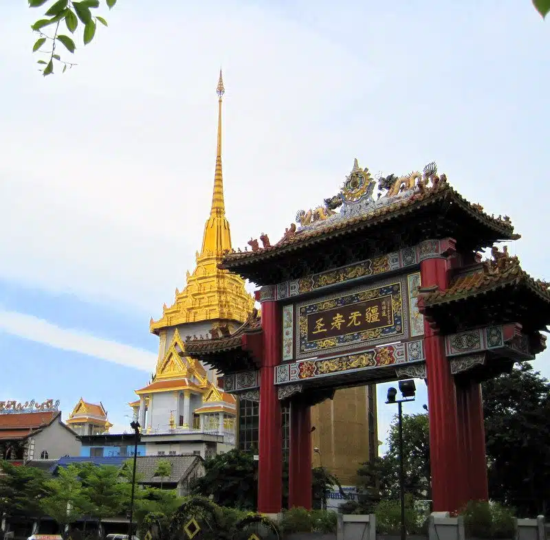 The Chinatown gate in Bangkok.