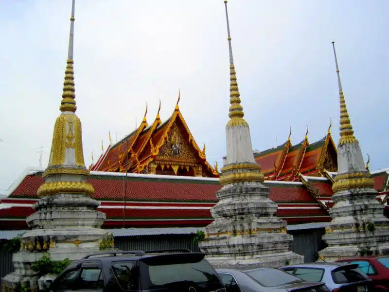 Spires of Bangkok temples.