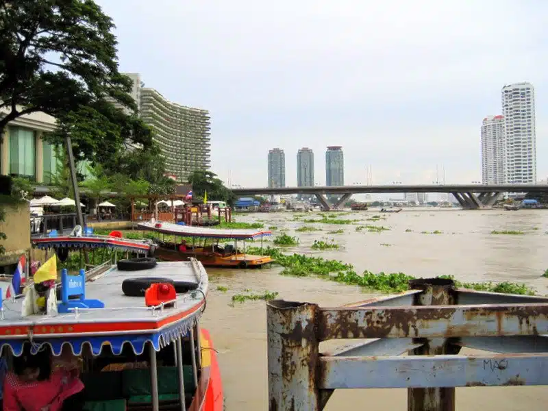The river in Bangkok.