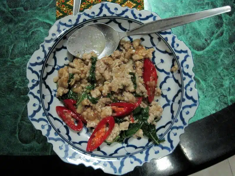 One of the Thai dishes we cooked.