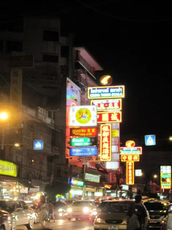 Bangkok at night.