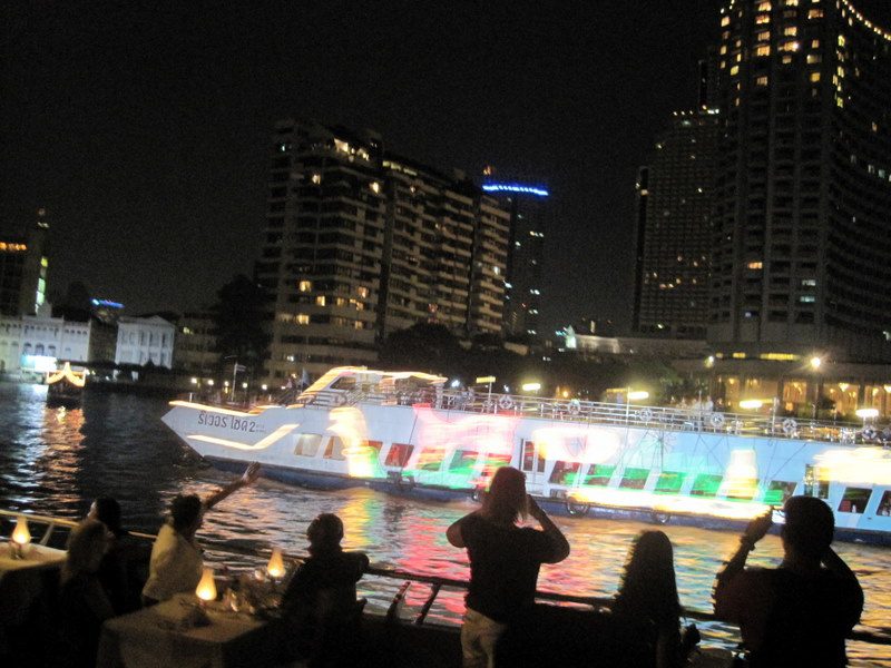 The Bangkok river cruise boat.