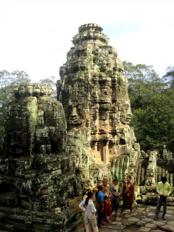 Ruins of an Angkor Wat spire.