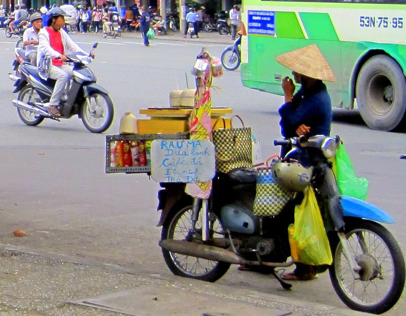 Street vendors in Ho Chi Minh City.