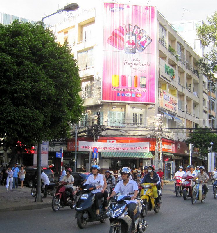 Motos in Ho Chi Minh City.