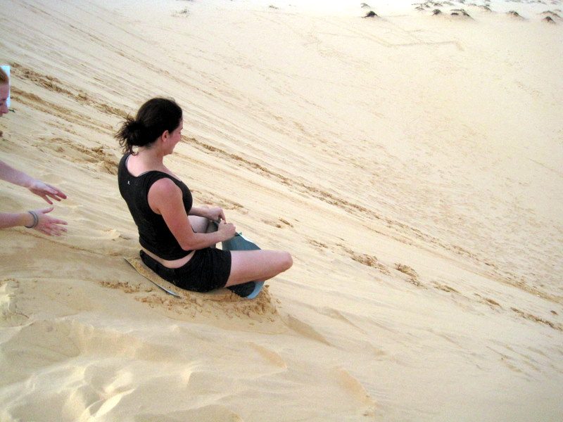 Sand sledding in Vietnam!