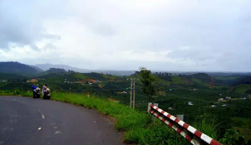 Winding roads in Central Vietnam.