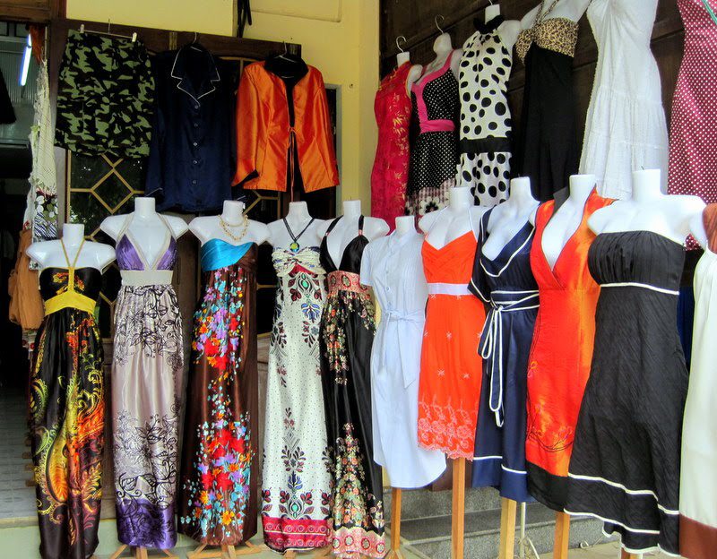 Custom-made dresses in Hoi An, Vietnam.