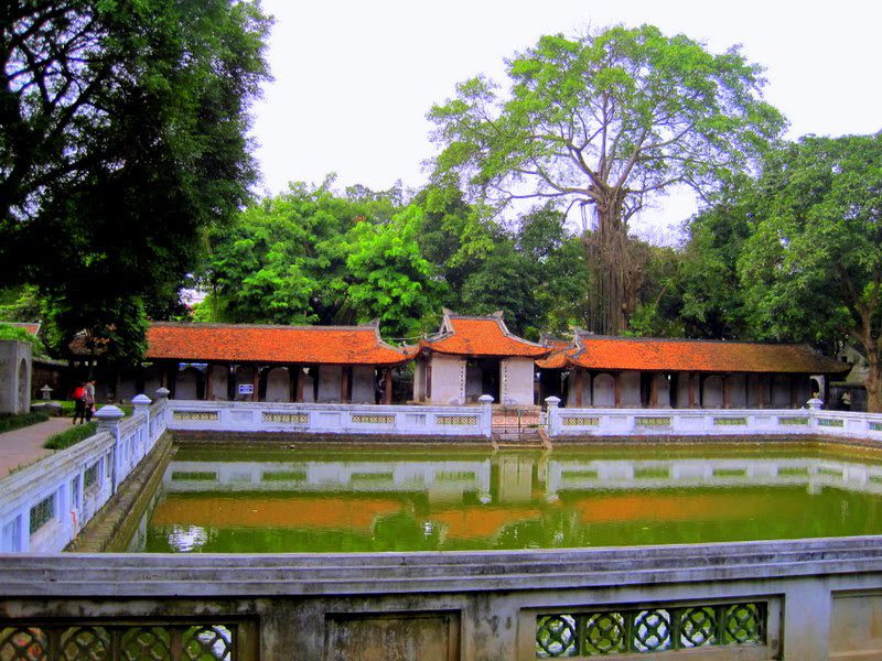 The courtyard of Vietnam's Temple of Literature.