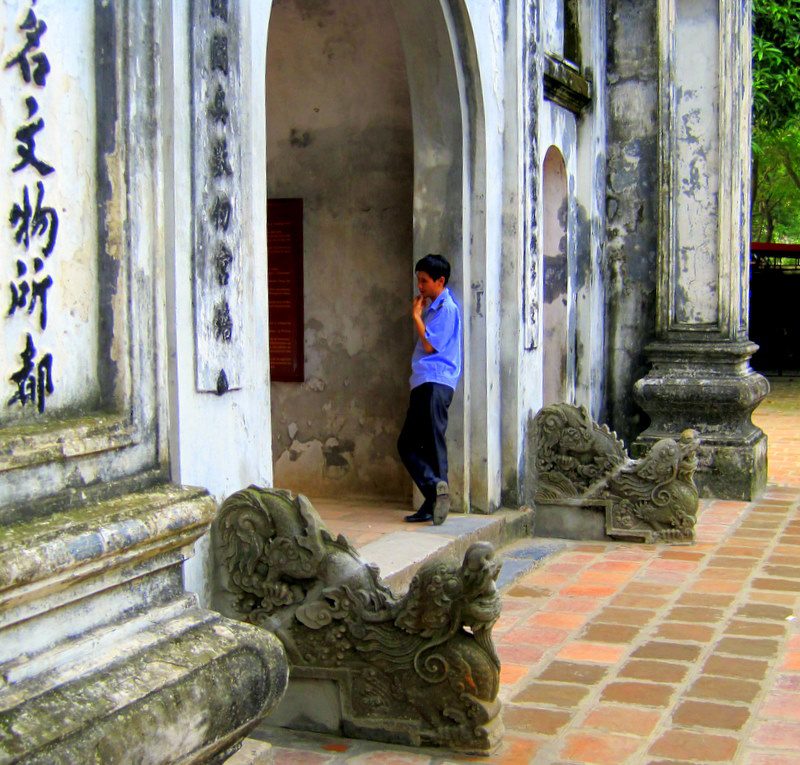 The Temple of Literature in Vietnam.