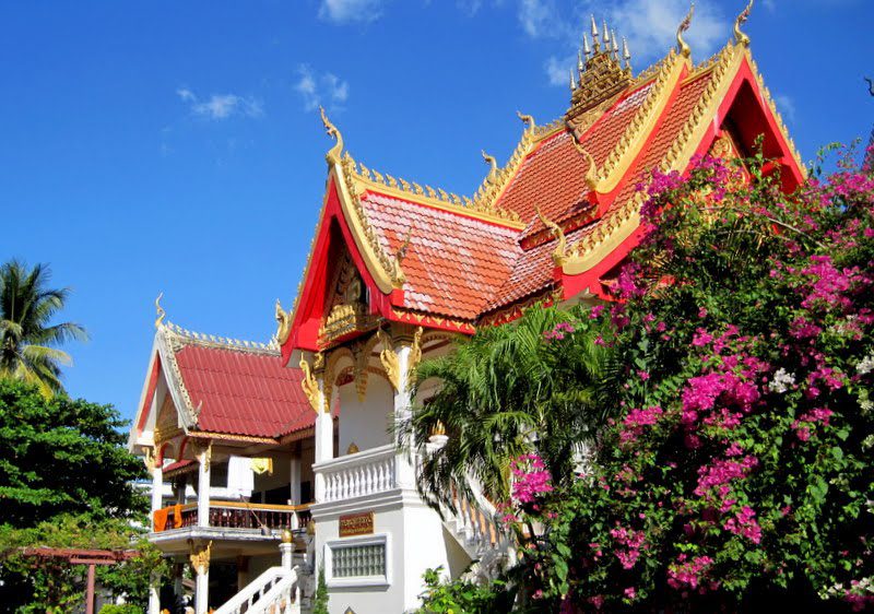 A beautiful Vientiane, Laos temple.