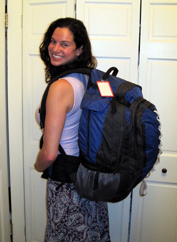 My around the world travel backpack.