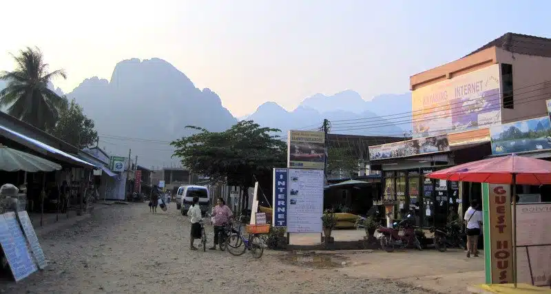 Vang Vieng's mountains.