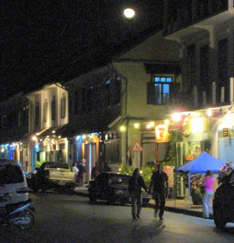 Luang Prabang at night.
