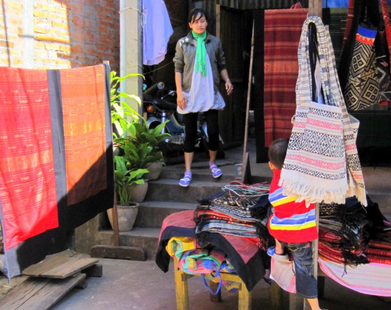 Vendors in Laos.