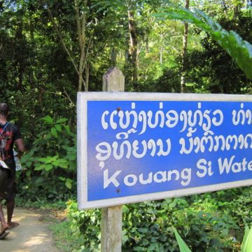 Kouang Si Waterfall in Laos.