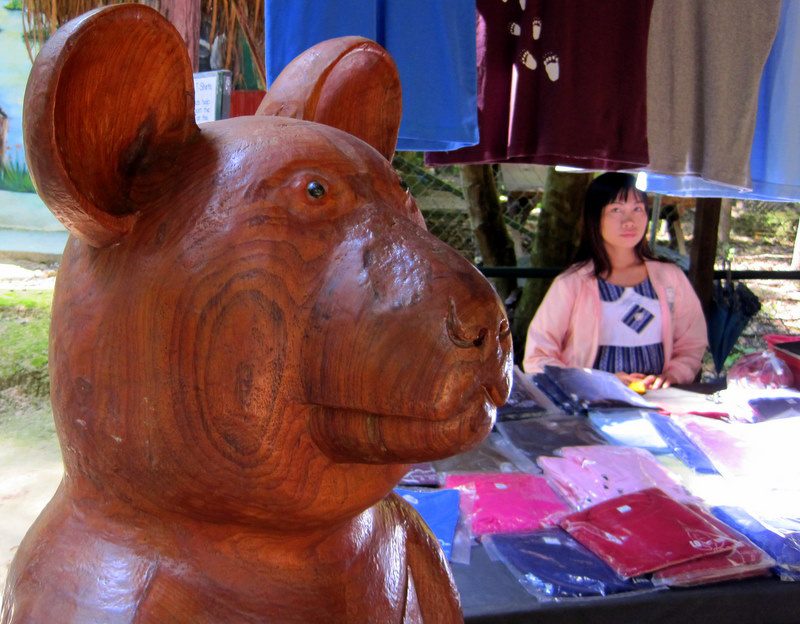 Bear statue in Laos.