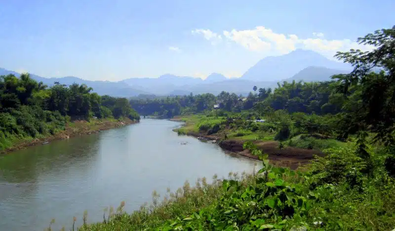 The river in Luang Prabang, Laos.