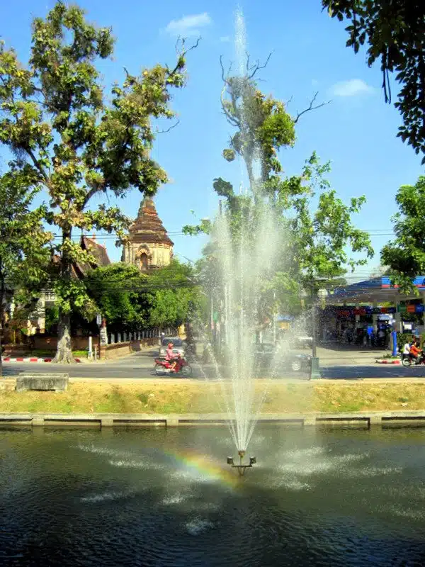 A fountain in Chiang Mai.