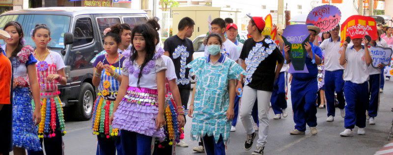 A Chiang Mai parade during my solo wanders.