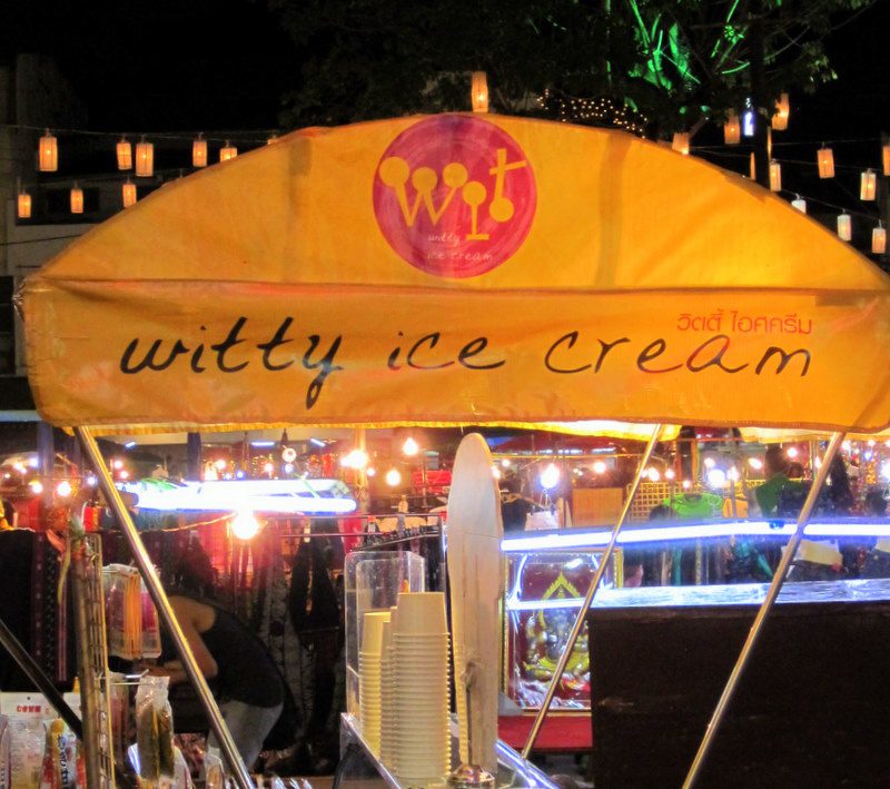 Witty Ice Cream in Chiang Mai, Thailand.
