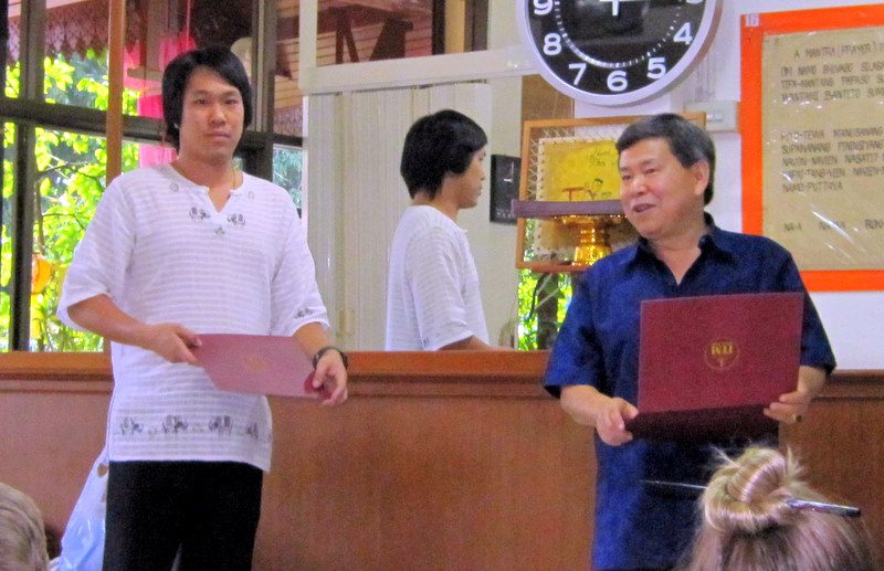 Thai Massage School certificates!