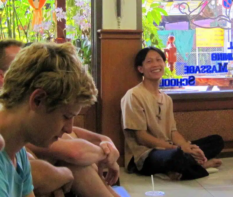 Friendly faces at Thai Massage School.