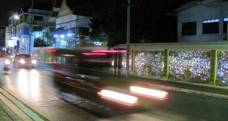 The sparkly walls of Chiang Mai.