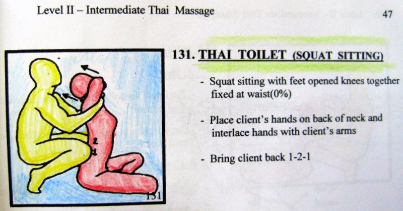 Thai Toilet massage position?!