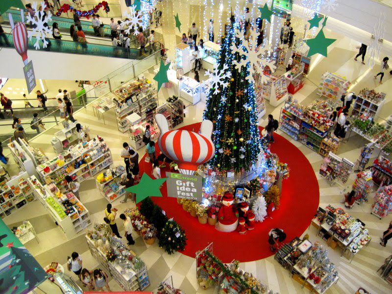 Christmas at Siam Paragon mall in Bangkok, Thailand.