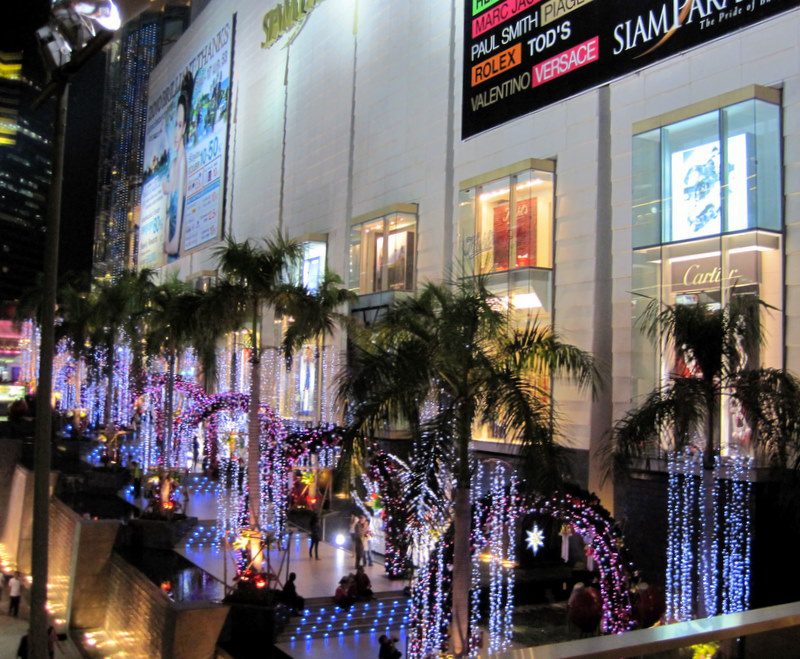 Siam Square, decked out for the holidays.