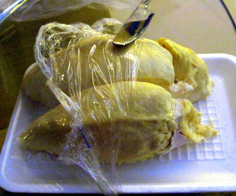 Durian needs to be wrapped to keep out the smell.