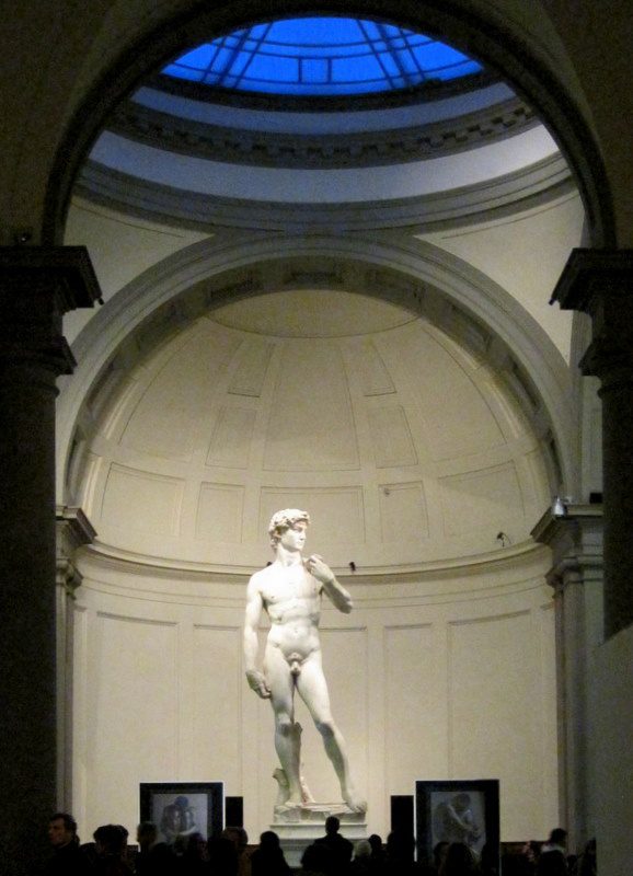 The dome over Michelangelo's David statue.