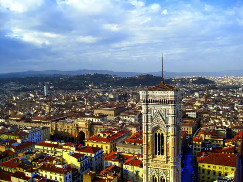 Seeing Florence from above.