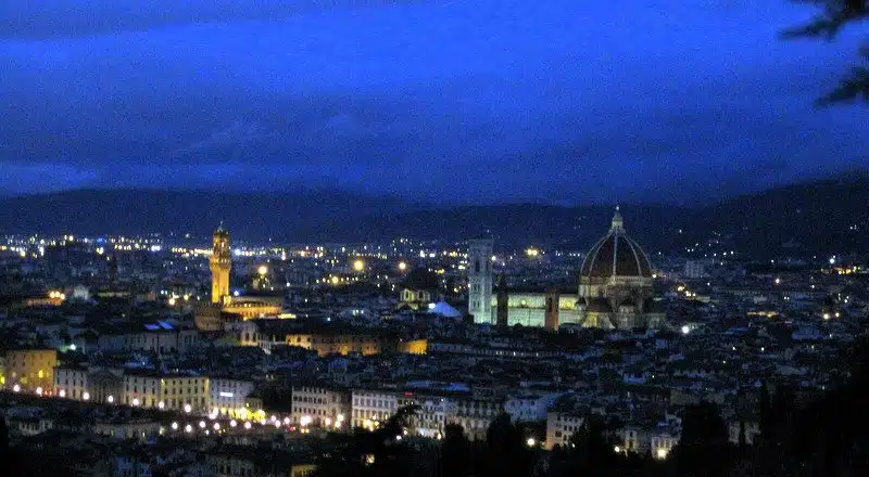 Florence at the holidays.