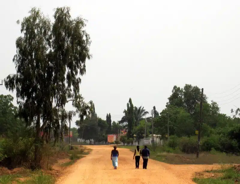 The road outside of YCC, Ghana.
