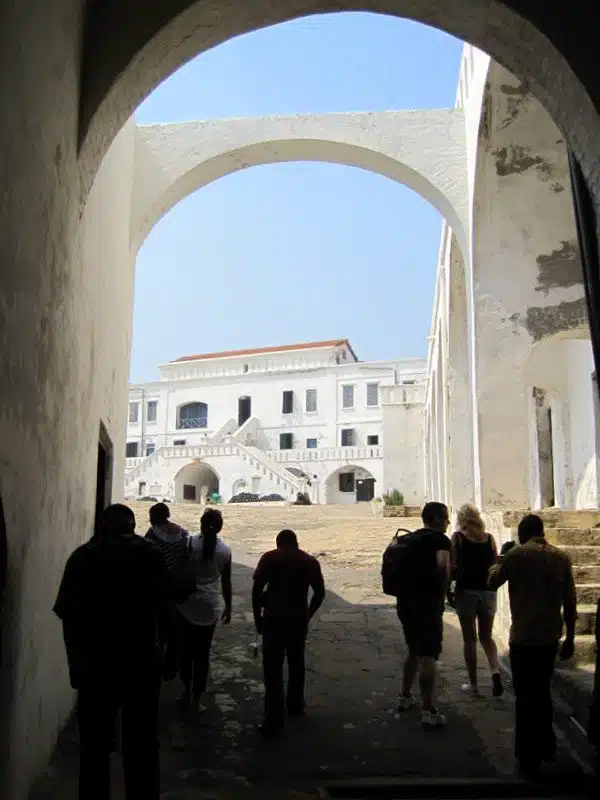 Arches leading to Cape Coast Castle.
