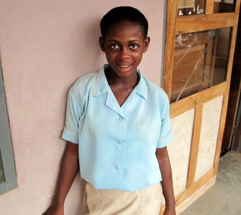 Ghanaian student, Patience: author of this article.