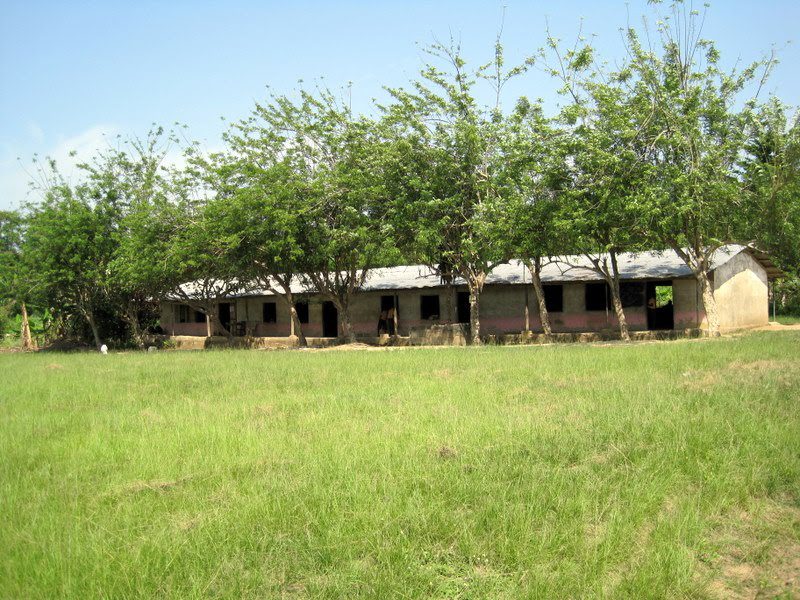 A school building in rural Ghana.