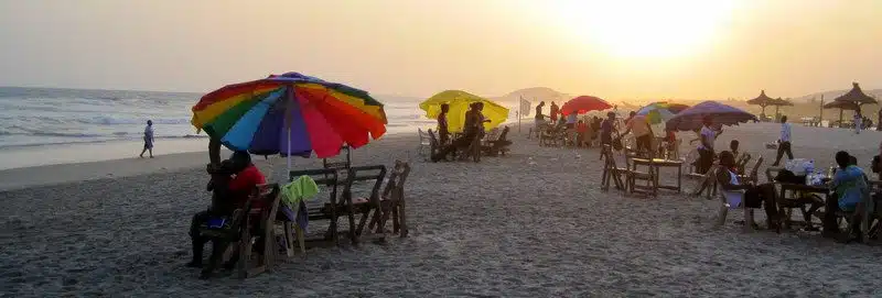 Umbrellas at Bojo Beach.