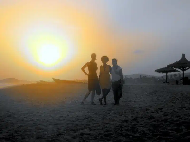 Look how big the sun is in Ghana!
