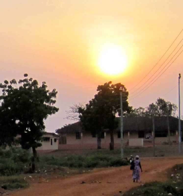 The giant sun in Ghana.
