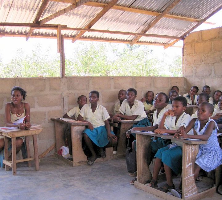 A class in Ghana.