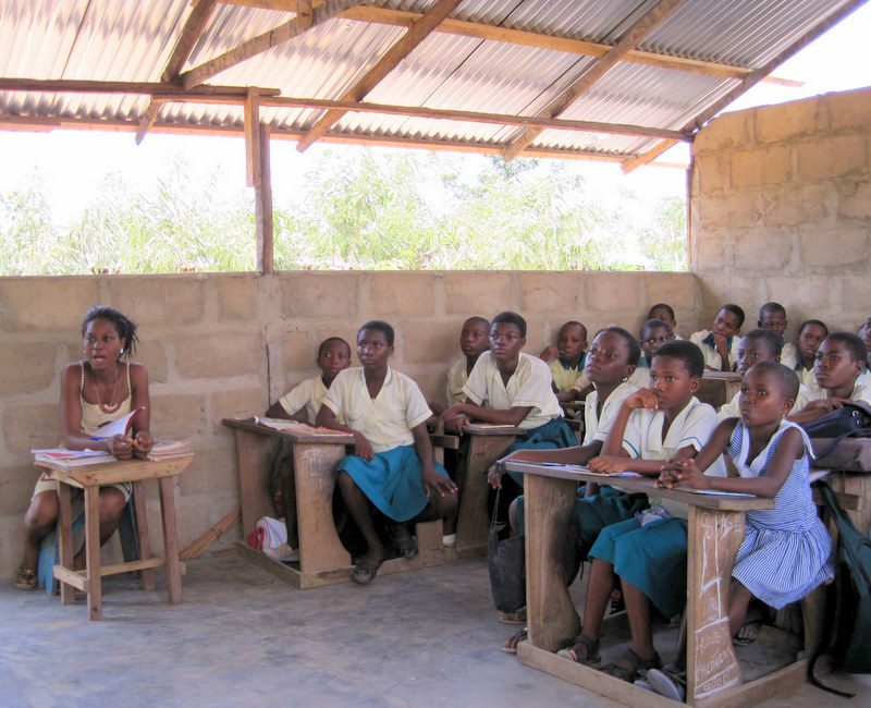 A class in Ghana.