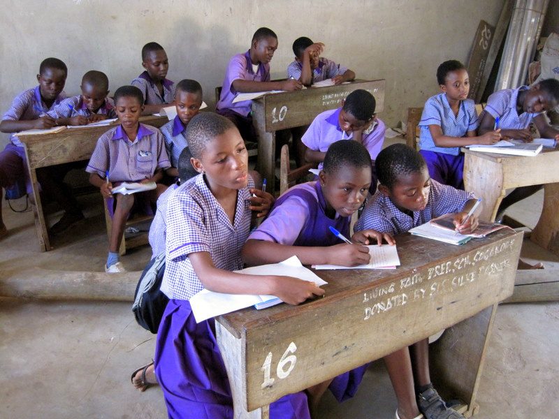 A school in Sogakope, Ghana.