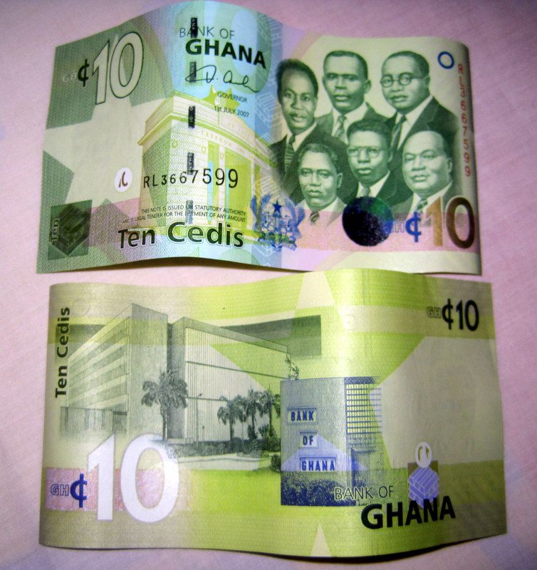 Money in Ghana.